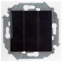 Симон 1591391-032 Выключатель 3-кл. чёрный
