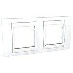 Уника 6.004.18 рамка 2-пост. Хамелеон Белый/Бел
