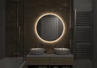 Зеркало "Ajour" D 550 с бесконтактным сенсором, теплая подсветка