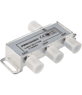 ДЕЛИТЕЛЬ  ТВ  х 3 под F разъём 5-1000 МГц  PROCONNECT(6022)