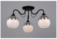 Светильник РС20197 BK+CR/3С плафон 8258