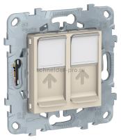 Уника 542044 розетка new RJ45 5e UTP беж.