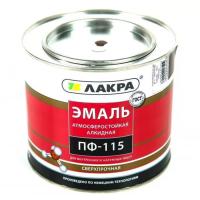 Эмаль ПФ-115 0,9кг белая ГЛЯНЦЕВ Лакра