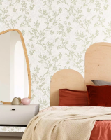 201505Е Обои Solo Grace Ветка св.бежевая на св.бежевом фоне к E201605 Комп. винил на флиз.1,06*10