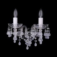 Светильник 1410/2 никель белый виноград, 2х40 w, 29х21х22 см