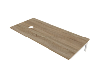 Столешница под стир.машину ВОШ (Wash) 110 R дуб сонома+Тумба ВОШ (Wash) 48Н 1д. Белый гл