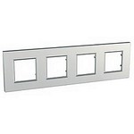 Уника Quadro 6.708.55 рамка 4-пост. Серебро