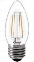 Лампа General свеча E27 10W 2700K 2K 35x98 филамент (нитев.),прозр.GLDEN-CS-10-230-E27-2700(649915)