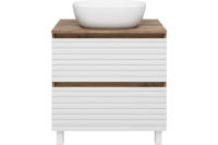 DAKOTA - 70 Тумба напольная 2 ящ.  (ДСП (Дуб Гал/ Белый)