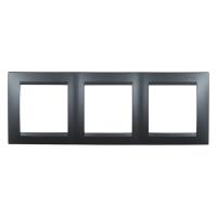 Симон 1500630-038 Рамка 3-пост ГРАФИТ