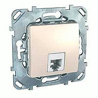 Уника 5.492.25ZD Розетка ТЛФ беж