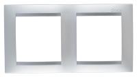 Симон 1500620-033 Рамка 2-пост алюминий