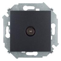 Симон 1591475-038 Розетка TV ГРАФИТ