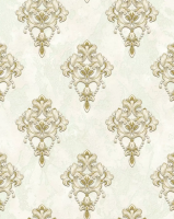2704ER Обои Wiganford Lunman мотив дамаск беж.на жемч.мрам.Комп.вин.на флиз.1,06*10,05 РАСПРОДАЖА