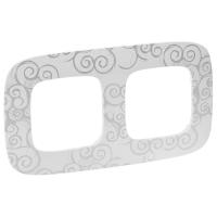 Легранд 754342 Рамка 2-пост Нарцисс хром