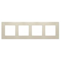 Легранд 672514 Рамка 4-пост Сл.кость