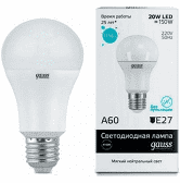 Лампа Gauss LED Elementary A60 20W E27 4100K 1/10/50 23229
