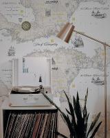 8838-23SL Обои Solo Geo карты серые к SL8839-13 SL8839-15 Компактный винил на флиз.1,06*10