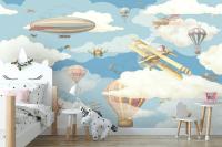 KID-189 Фотообои 3D ОБЛАЧНАЯ РЕГАТА песок 300*270