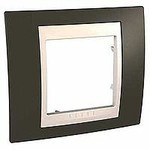 Уника 6.002.571 рамка 1-пост. Хамелеон Какао/Беж