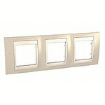 Уника 6.006.567 рамка 3-пост. Хамелеон Песчаный/Беж