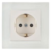 Симон 1591432-031 Розетка 2Р+Е Сл.кость