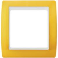 Симон 82612-62 рамка 1-пост желтый-белый
