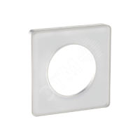 Рамка ODACE S52P802R 1-пост Белая прозр.