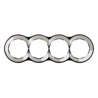 Симон 88640-33 Рамка 4-пост.Хром