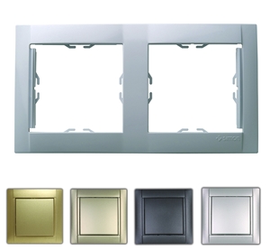 Симон 34620-36 Рамка 2-пост бронза