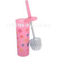 Ерш напольн. пластик розовый L906