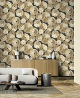 8909-26SL Обои Solo/Wasaga/зонтики золот на черн рог. к SL8910-16/Компак. винил на флиз. 1,06*10,05