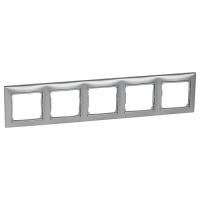 Легранд 770155 Рамка 5-пост. Алюминий