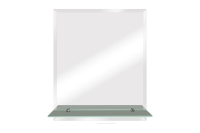 Зеркало ПРЯМОУГОЛЬНИК 50*70см фацет , С ПОЛКОЙ