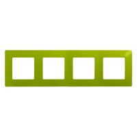 Легранд 672544 Рамка 4-пост Зеленый папоротник