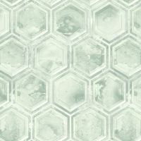 1403ER Обои Wiganford Lunman мотив гексагоны серые Компактный винил на флизелине 1,06*10,05