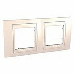Уника 6.004.25 рамка 2-пост. Хамелеон Беж/Беж