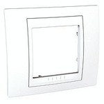 Уника 6.002.18 рамка 1-пост. Хамелеон Бел/Бел