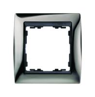 Симон 82814-67 рамка 1-пост сталь-графит