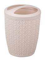 Подставка ДЗЩ Вязаное плетение беж М6876/18