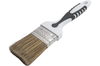 Кисть плоская Decor Black White для лака, смеш. щетина, 2К ручка, 50 мм / 830-050