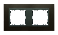 Симон 82827-38 Рамка 2-пост Свинец+Графит