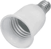 Переходник с цоколя Ecola E14 на E27 Белый A4T14WEAY