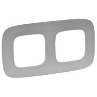 Легранд 754392 Рамка 2-пост алюм.