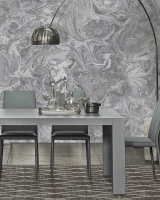 2013АК обои 1,06*10м винил на флизе оникс серо-голубой Wiganford РАСПРОДАЖА