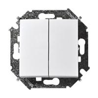 Симон 1591397-030 Выключатель 2-кл проходной Белый