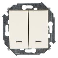 Симон 1591392-031 Выключатель 2-кл. с подсветкой Сл.кость