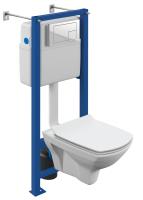 Система инст ДЕЛФИ VECTOR 64119+унитазCARINA XL CO DPL EO slim+кнопкаCORNER бел.пластик  Система инст ДЕЛФИ VECTOR 64119+унитазCARINA XL CO DPL EO slim+кнопкаCORNER бел.пластик