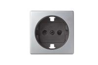 Симон 82041-33 Накладка Алюминий с Графитом