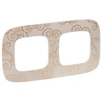 Легранд 754352 Рамка 2-пост Нарцисс золото